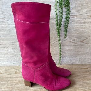 CHRISTIAN LOUBOUTIN SUEDE KNEE HIGH BOOTS